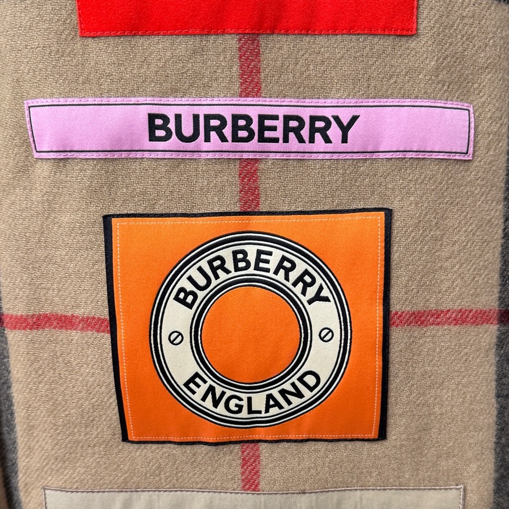 Burberry Beige and Black Checkered Wrap - Picture 6 of 8